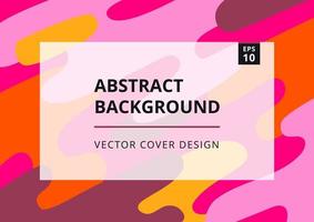 Abstract background with fluid shapes in bright pink colors. Minimal design template for cover, flyer, presentation and branding design. Vector illustration