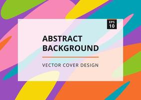 Modern design template with abstract fluid shapes in bright colors. Minimal stylish background for brochure, flyer, banner, presentation and branding design. Vector illustration