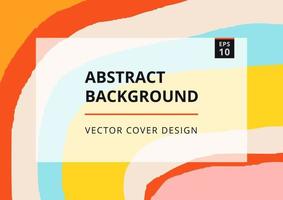 Abstract rainbow background with wavy in pastel colors. Fashion background for brochure, banner, presentation and branding design. Cover creative layout template. Modern vector illustration