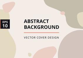 Abstract background with organic splash in pastel nude colors. Modern design template in minimal style. Stylish cover for beauty presentation, branding design. A4 format. Vector illustration