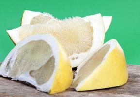 yellow pomelo pulp photo