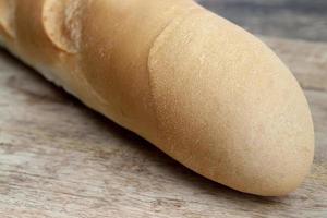 light wheat flour baguette photo