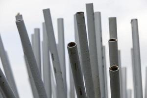 tubos de metal de hierro foto