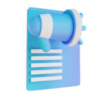 documents marketing illustration 3d png