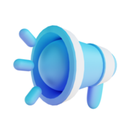 mégaphone illustration 3d png