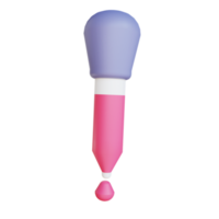 3D illustration eyedropper suitable for medical png