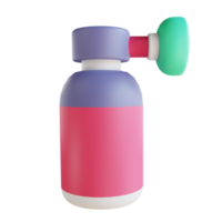 illustrazione 3d spray aerosol adatto per uso medico png