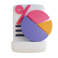 3D-illustrationsstatistik lämplig för företag och finans png