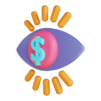 3D-illustratiemarktvisie geschikt voor zaken en financiën png