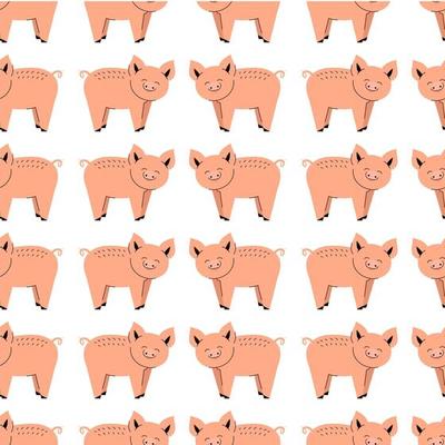 Seamless pattern with cute cows. Background with farm animals. Wallpaper,  packaging. Flat vector illustration 9456893 Vector Art at Vecteezy
