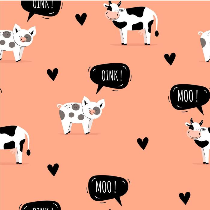 Farm Animals Pattern Vector Art, Icons, and Graphics for Free Download