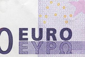 primer plano de dinero euro foto