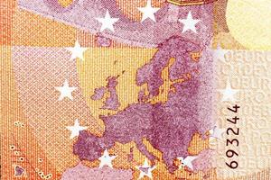 Euro money close-up photo