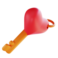 3d illustratie liefdesslot 7 geschikt voor Valentijnsdag png