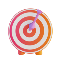 3D illustration colorful business targets png