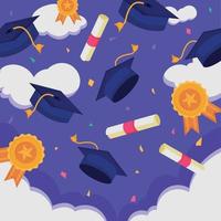 Graduation Background Template vector