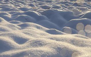 deep snow drifts after the last snowfall photo