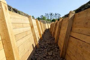 decorative construction in the trenches photo
