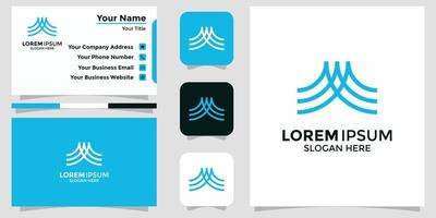 modern logo design financial and branding card vector