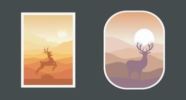 Retro style mountain design. Vector graphics for t shirts and other uses.