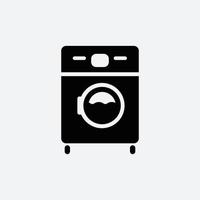 plantilla de diseño de logotipo de vector de icono de lavadora