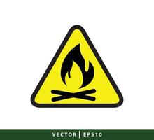 Attention icon logo design template vector