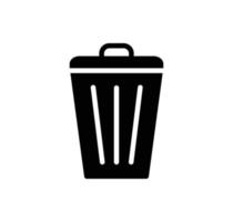 trash icon vector logo design template