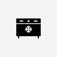 Plantilla de diseño de logotipo de vector de icono de refrigerador