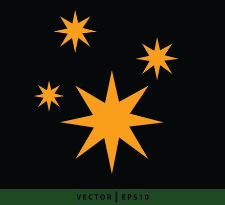 Sparkle icon flat style illustration