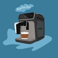 máquina de café vector