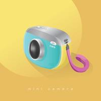 Camera Mirroless with Sweet Color vector