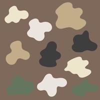 Organic shapes, Blob shapes with earth tone color vector