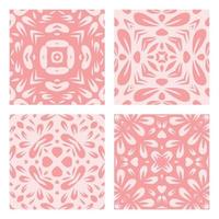 tiles patterns seamless design in Vector illustration Free Vector pink