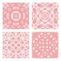 tiles patterns seamless design in Vector illustration Free Vector pink