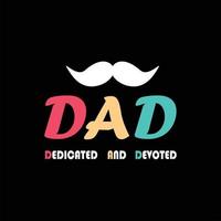 vector de diseño de camiseta del día del padre vector premium