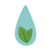 Ecology. Eco icon set drop water. vector