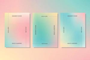 Pastel gradient template vector