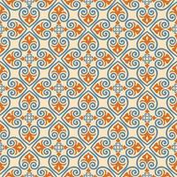 Abstract floral seamless pattern. Mosaic floral ornamental background. Muslim ornament in arab orient style. Arabic, Indian motifs. Good for fabric, textile, wallpaper background design vector
