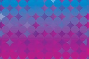 Bright horizontal vector abstract background. Gradient geometric shapes of rhombuses and circles. Modern techno purples, pinks and blues. Wallpaper decoration.