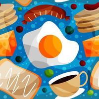 Breakfast Seamless Pattern vector