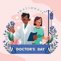 concepto de diseño del día nacional del médico vector