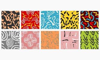 An Unique Abstract Seamles Pattern Collection vector