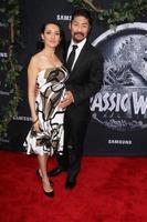 LOS ANGELES, JUN 9 -  Mirelly Taylor, Brian Tee at the Jurassic World World Premiere at the Dolby Theater, Hollywood  and Highland on June 9, 2015 in Los Angeles, CA photo