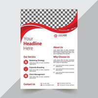 Flyer Design Template For Company And Business vector