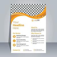 Corporate And Creative Flyer Design Template, Modern And Professional Flyer Design, Simple And Minimal Flyer Template, Flyer Design Template vector