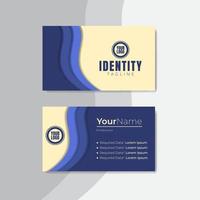 Luxury Business Card Templates. Front and back view. Vector Illustration