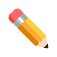vector pencil isolated on white background