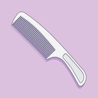 Comb Vector Icon Illustration with Outline for Design Element, Clip Art, Web, Landing page, Sticker, Banner. Flat Cartoon Style