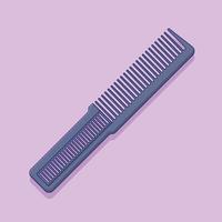 Comb Vector Icon Illustration with Outline for Design Element, Clip Art, Web, Landing page, Sticker, Banner. Flat Cartoon Style