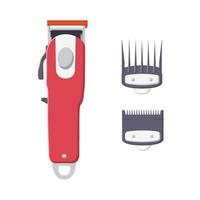 Haircut Machine Flat Illustration. Clean Icon Design Element on Isolated White Background vector